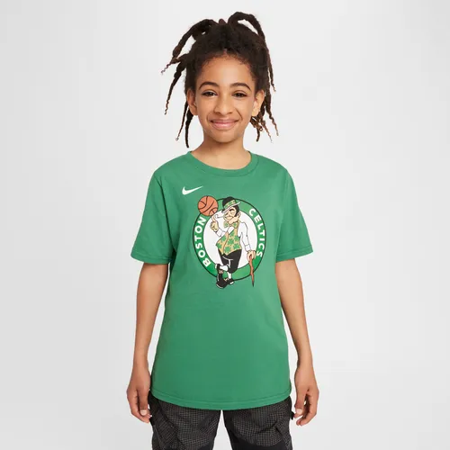 Boston Celtics Essential Older Kids' (Boys') Nike NBA Logo T-Shirt - Green - Cotton