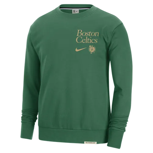 Boston Celtics Standard Issue Men's Nike Dri-FIT NBA Crew-Neck Sweatshirt - Green - Polyester