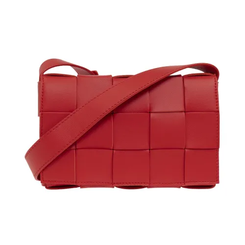 Bottega Veneta , âCette Smallâ shoulder bag ,Red female, Sizes: ONE SIZE