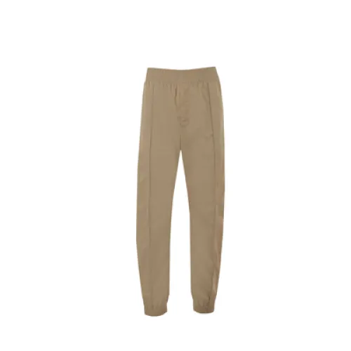 Bottega Veneta , Beige Tech Nylon Jogging Pants with Elastic Waistband ,Brown male, Sizes: