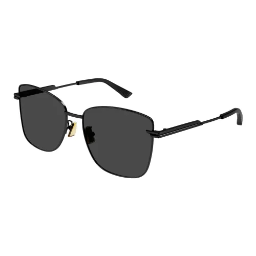 Bottega Veneta , Black/Grey Sunglasses ,Black female, Sizes: