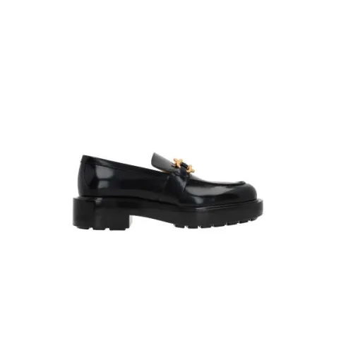Bottega Veneta , Black Leather Moccasin Shoes ,Black male, Sizes: