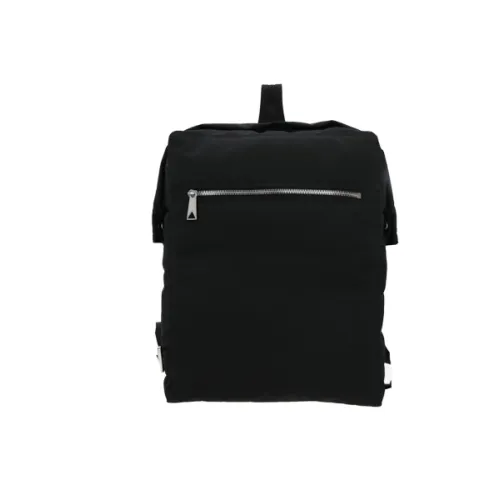 Bottega Veneta , Black Nylon Backpack with Silver Hardware ,Black male, Sizes: ONE SIZE