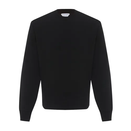 Bottega Veneta , Black Sweater with Long Sleeves ,Black male, Sizes: