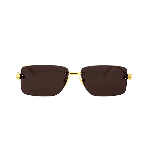 Bottega Veneta , Bottega Veneta Bv1126S 002 Sunglasses ,Yellow male, Sizes: