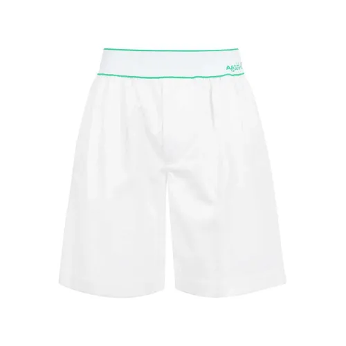 Bottega Veneta , Bottega Veneta Cotton Logo Shorts ,White male, Sizes: