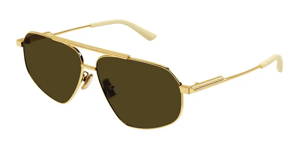 Bottega Veneta BV1194S 002 Women's Sunglasses Gold Size 61
