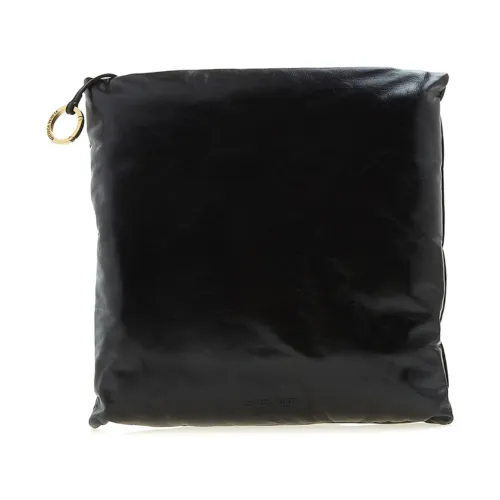 Bottega Veneta , Chic Leather Clutch Bag ,Black female, Sizes: ONE SIZE