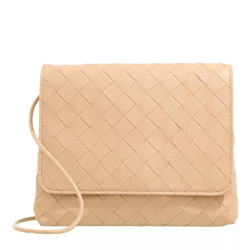 Bottega Veneta Crossbody Bags - Mini Intrecciato Crossbody Bag - beige - Crossbody Bags for ladies