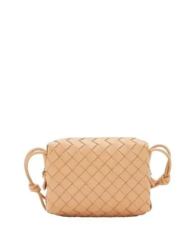Bottega Veneta Crossbody Bags - Mini Loop Leather Shoulder Bag - brown - Crossbody Bags for ladies