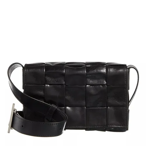 Bottega Veneta Crossbody Bags - Small Cassette Shoulder Bag - black - Crossbody Bags for ladies