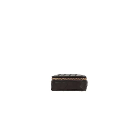 Bottega Veneta , Dark Brown Intrecciato Leather Wallet ,Multicolor female, Sizes: ONE SIZE
