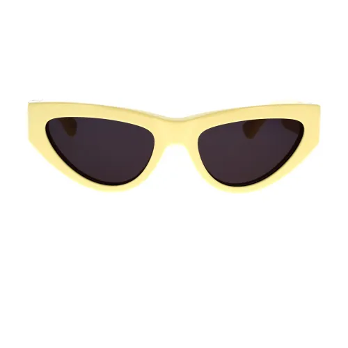 Bottega Veneta , Delicate Cat-Eye Sunglasses Bv1176S 004 ,Yellow female, Sizes:
