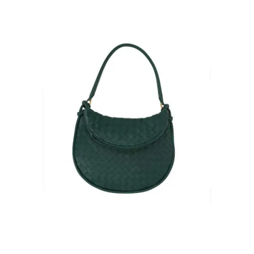Bottega Veneta , Emerald Green Intrecciato Hobo Bag ,Green female, Sizes: ONE SIZE