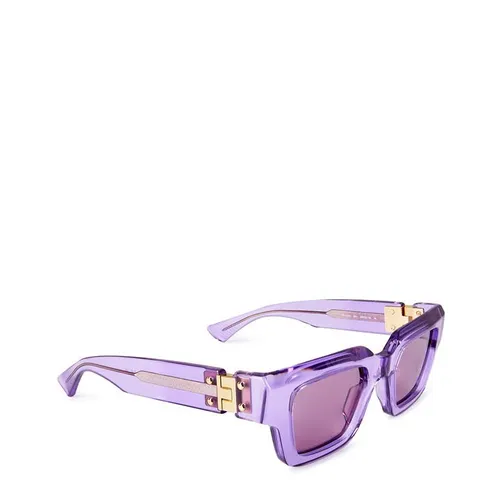 BOTTEGA VENETA Hinge Acetate Square Sunglasses - Purple