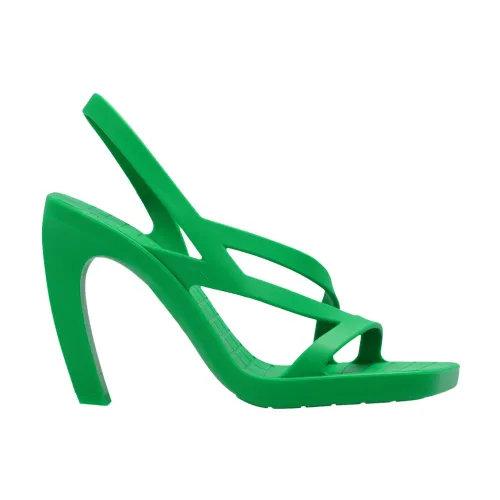 Bottega Veneta , ‘Jimbo’ heeled sandals ,Green female, Sizes: