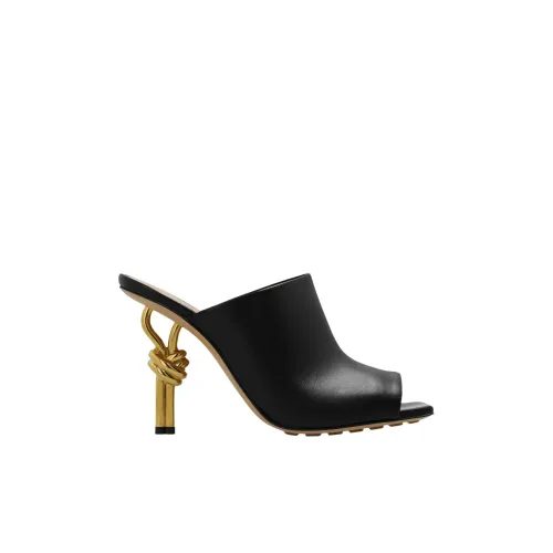 Bottega Veneta , Knot heeled mules ,Black female, Sizes: