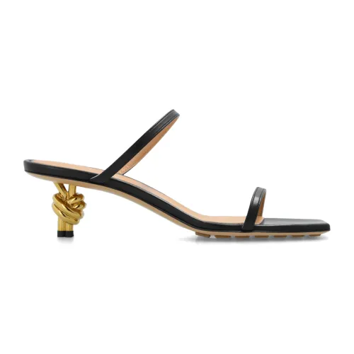 Bottega Veneta , ‘Knot’ heeled sandals ,Black female, Sizes: