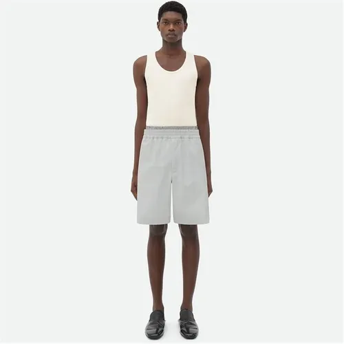 BOTTEGA VENETA Light Cotton Twill Shorts - White
