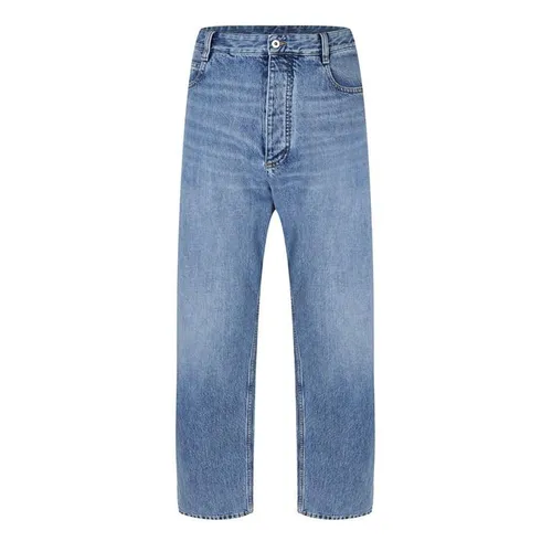 BOTTEGA VENETA Medium Washed Straight Denim Jeans - Blue