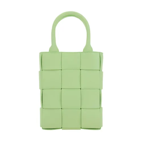 Bottega Veneta , Mini Cassete Handbag ,Green female, Sizes: ONE SIZE