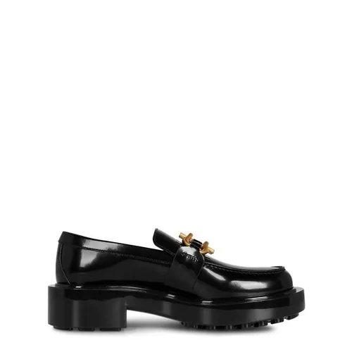 BOTTEGA VENETA Monsieur Embellished Patent Loafers - Black