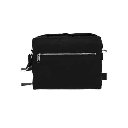 Bottega Veneta , Nylon Messenger Bag in Black ,Black male, Sizes: ONE SIZE