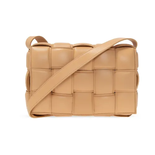 Bottega Veneta , ‘Padded Cassette’ shoulder bag ,Beige female, Sizes: ONE SIZE