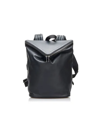 Bottega Veneta Pre-owned Womens Vintage Beak Backpack Black Calf Leather - One Size