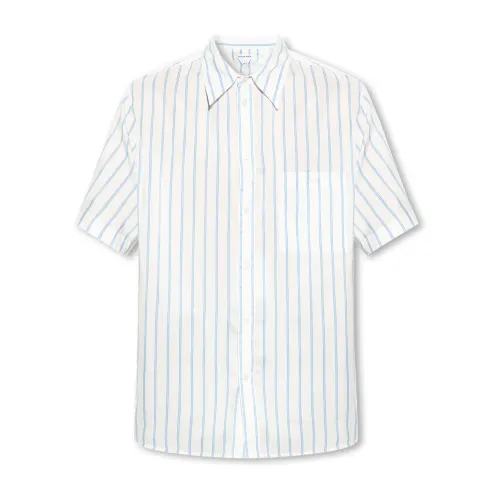 Bottega Veneta , Shirt with short sleeves ,White male, Sizes:
