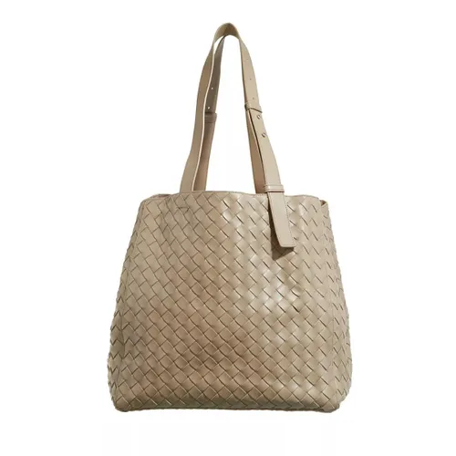 Bottega Veneta Shopping Bags - Intrecciato Cube Tote Bag - taupe - Shopping Bags for ladies