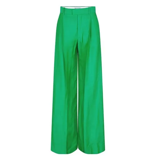 Bottega Veneta Silk Trousers - Green