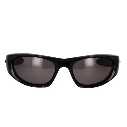 Bottega Veneta , Sporty Wraparound Sunglasses Bv1184S 001 ,Black unisex, Sizes: