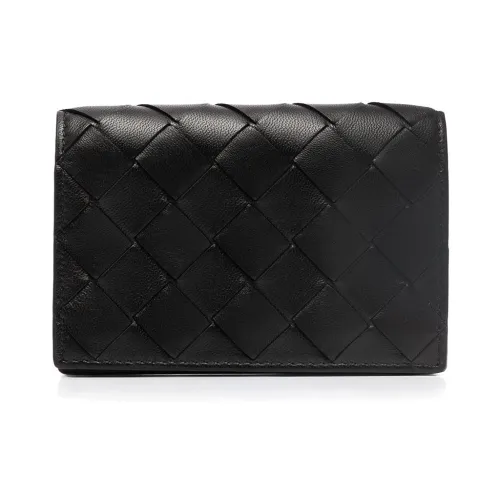 Bottega Veneta , Stylish Wallets with Portacard ,Black female, Sizes: ONE SIZE
