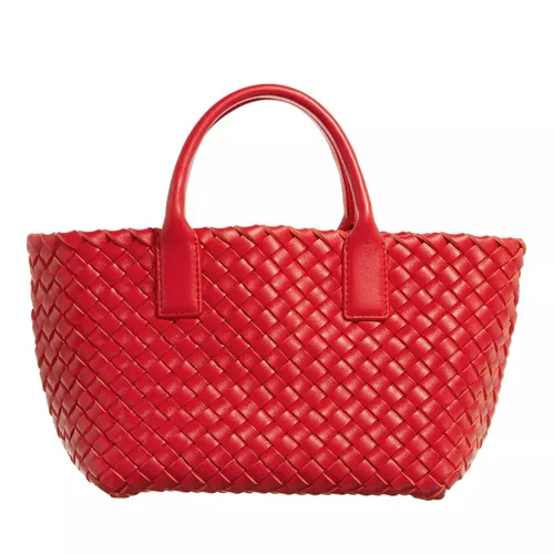 Bottega Veneta Tote Bags - Intreccio Tote Bag - red - Tote Bags for ladies