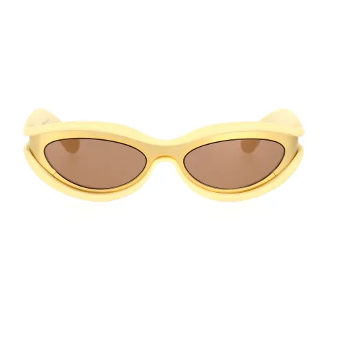 Bottega Veneta , Unapologetic Bv1211S 005 Sunglasses ,Yellow unisex, Sizes: