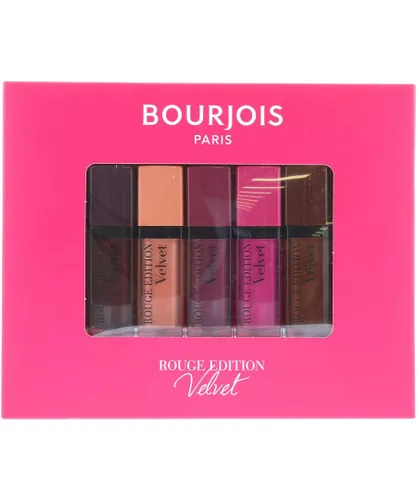 Bourjois Paris Womens Rouge Edition Velvet Lipstick 7.7ml - 5 Piece Box Set - NA - One Size