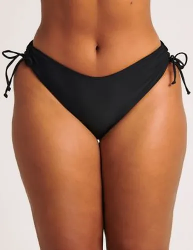 Boux Avenue Womens Ibiza Tie Side High Leg Bikini Bottoms - 12 - Black, Black