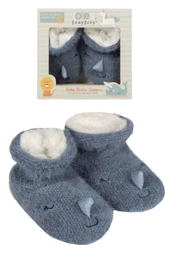 Boys and Girls Tots 1 Pair Totes Padders Slipper Socks Narwhal 12-18 Months