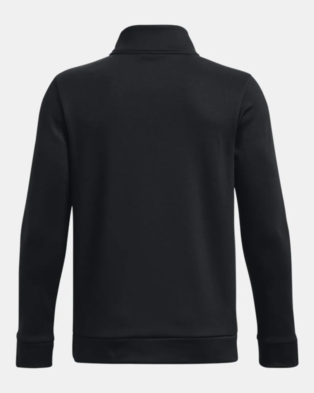Boys' Armour Fleece® ¼ Zip Black / Black YSM (50 - 54 in)