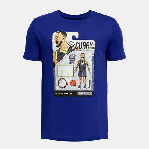 Boys' Curry Animated T-Shirt Royal / White YLG (59 - 63 in)