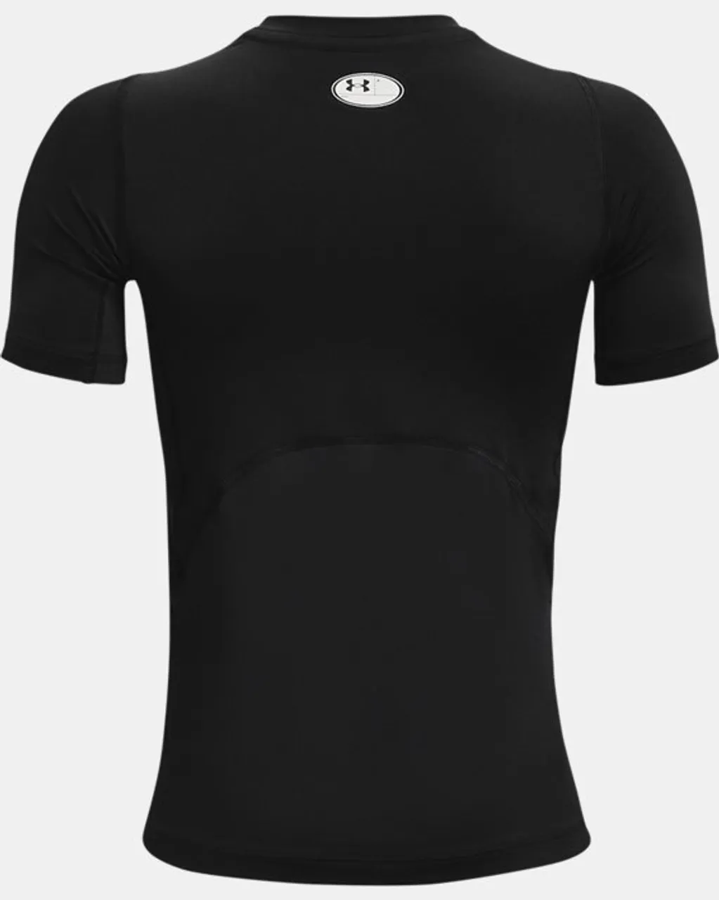 Boys' HeatGear® Armour Short Sleeve Black / White YXS (48 - 50 in)