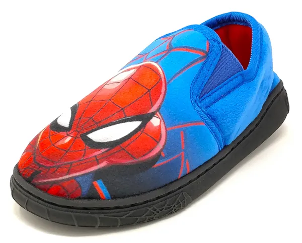 Boys Spiderman Slippers/House Shoes (uk_footwear_size_system