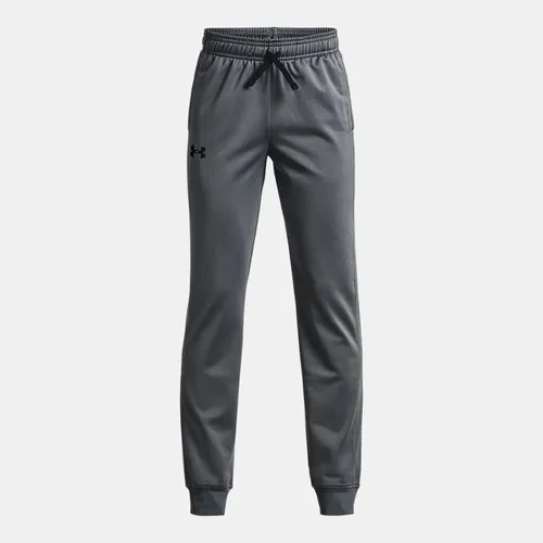 Boys'  Under Armour  Brawler 2.0 Tapered Pants Pitch Gray / Black / Black YSM (50 - 54 in)