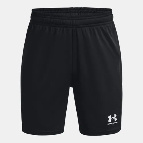 Boys'  Under Armour  Challenger Knit Shorts Black / White YMD (54 - 59 in)