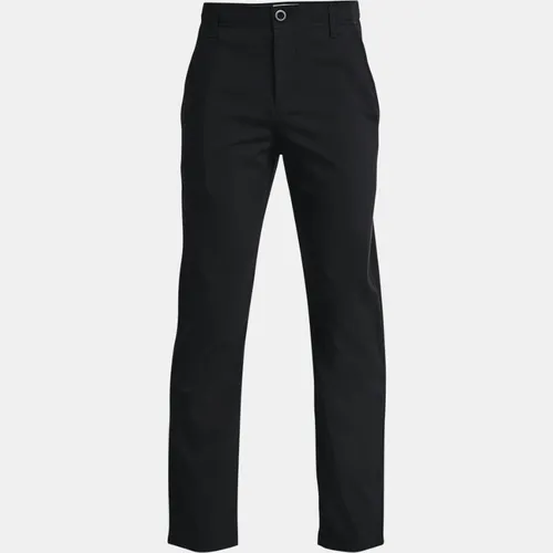Boys'  Under Armour  Matchplay Pants Black / Mod Gray / Halo Gray YMD (54 - 59 in)