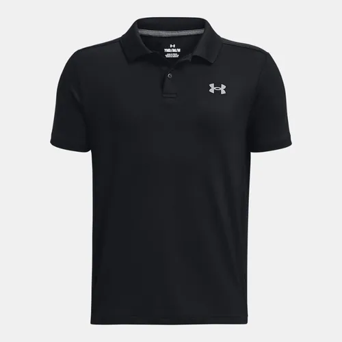 Boys'  Under Armour  Matchplay Polo Black / Pitch Gray YLG (59 - 63 in)
