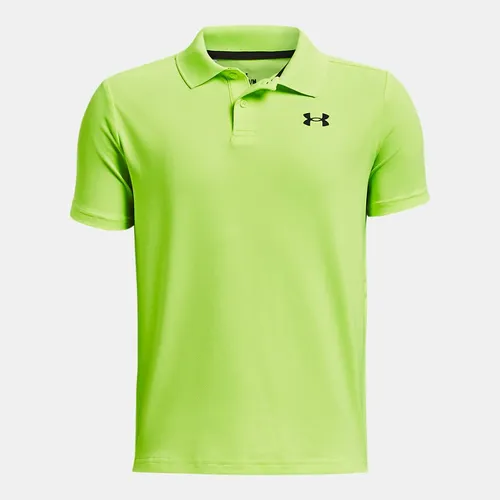 Boys'  Under Armour  Matchplay Polo Lime Surge / Black YSM (50 - 54 in)