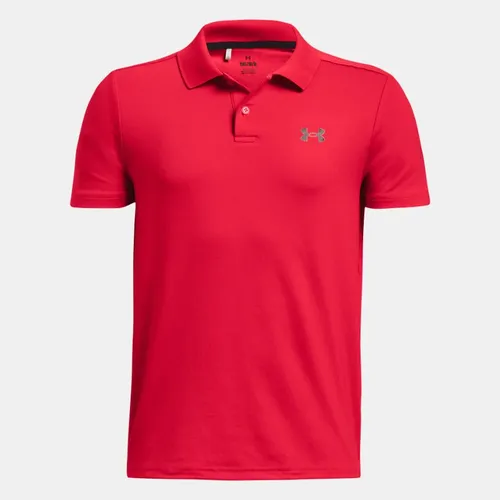 Boys'  Under Armour  Matchplay Polo Red / Black YLG (59 - 63 in)