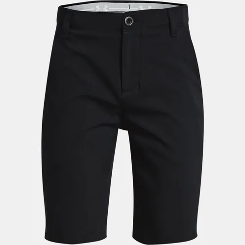 Boys'  Under Armour  Matchplay Shorts Black / Mod Gray / Halo Gray YMD (54 - 59 in)